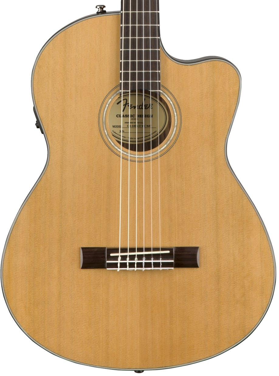 Fender CN 140SCE Nylon String Acoustic Guitar in Natural